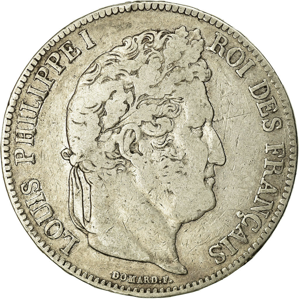Coin, France, Louis-Philippe, 5 Francs, 1834, Bayonne, VF(20-25), Silver