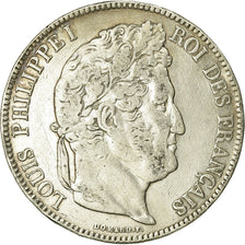 Coin, France, Louis-Philippe, 5 Francs, 1834, Lyon, VF(30-35), Silver, KM:749.4