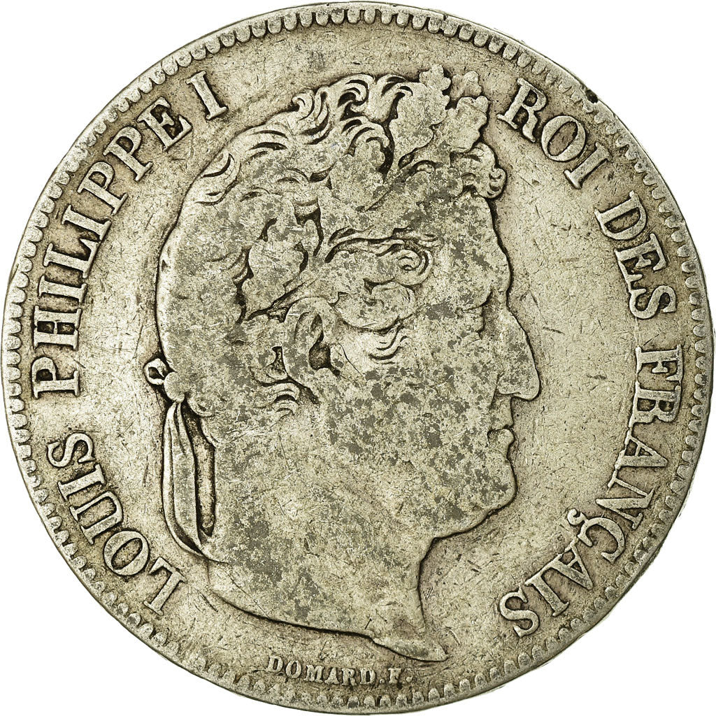 Monnaie, France, Louis-Philippe, 5 Francs, 1834, Bordeaux, TB, Argent