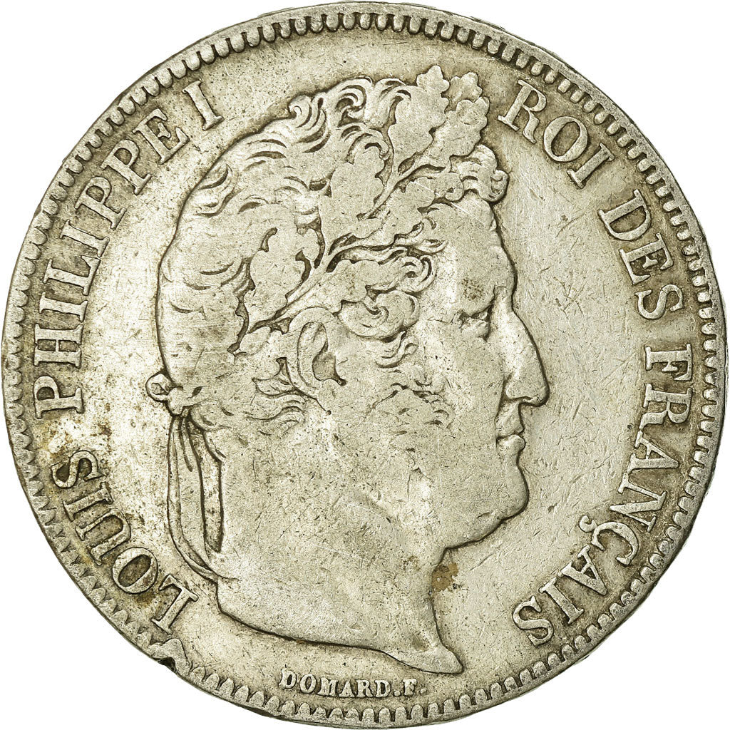 Coin, France, Louis-Philippe, 5 Francs, 1841, Bordeaux, VF(20-25), Silver