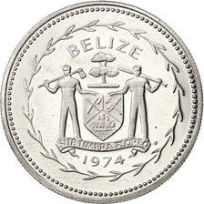 Belize, 25 Cents, 1974, KM #41, MS(63), Cupro-nickel, 5.77