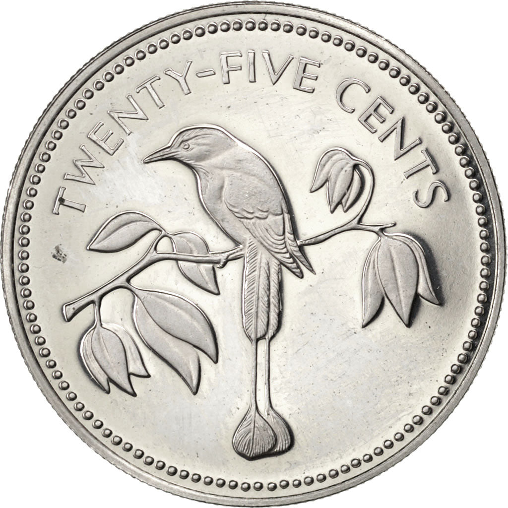 Belize, 25 Cents, 1974, KM #41, MS(63), Cupro-nickel, 5.77