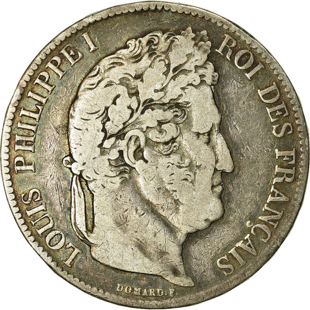 Coin, France, Louis-Philippe, 5 Francs, 1841, Paris, VF(20-25), Silver