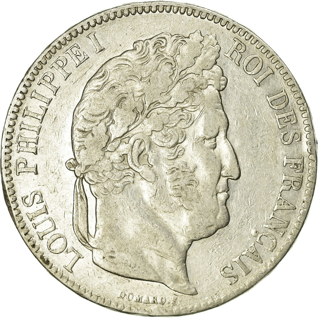 Coin, France, Louis-Philippe, 5 Francs, 1841, Paris, VF(30-35), Silver