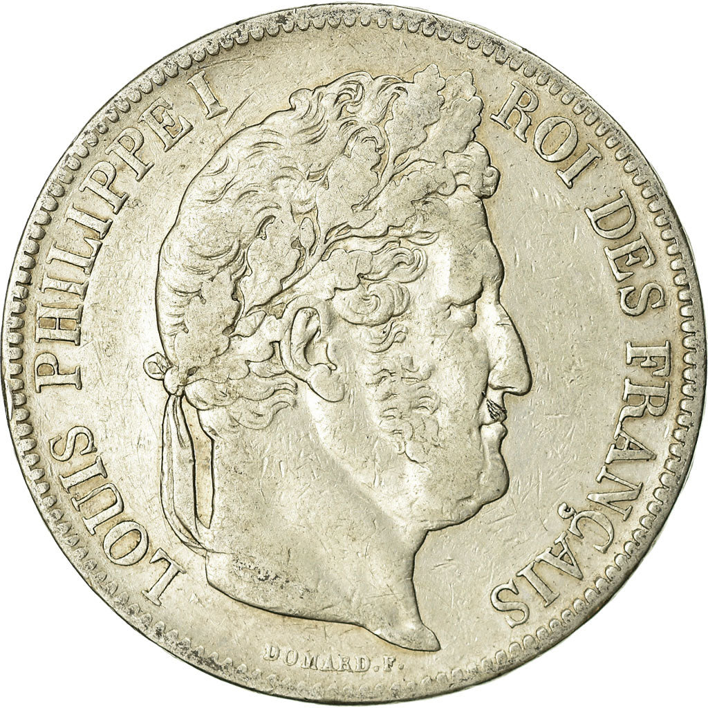 Coin, France, Louis-Philippe, 5 Francs, 1841, Strasbourg, VF(20-25), Silver