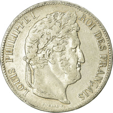 Coin, France, Louis-Philippe, 5 Francs, 1841, Strasbourg, VF(20-25), Silver