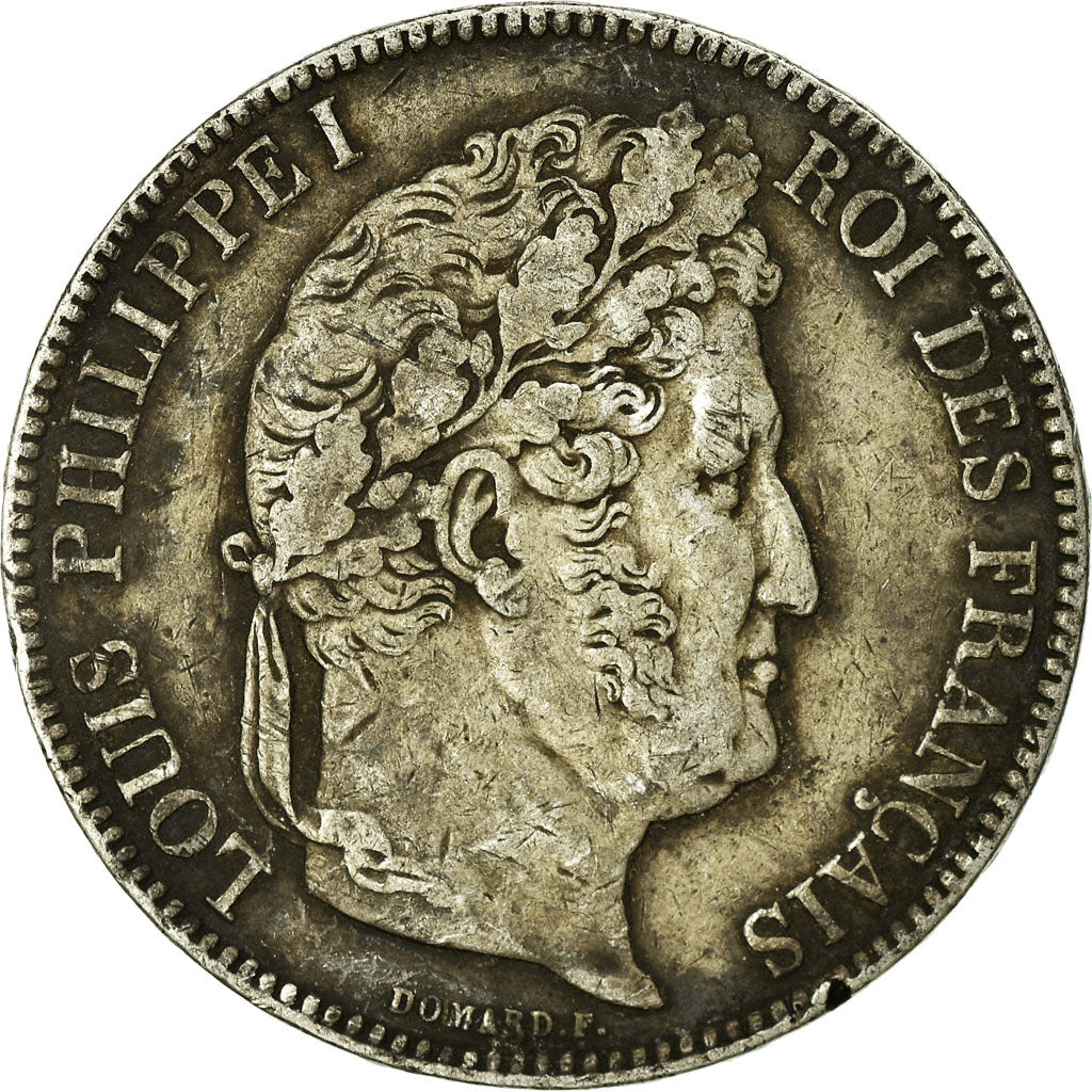 Coin, France, Louis-Philippe, 5 Francs, 1841, Rouen, VF(20-25), Silver