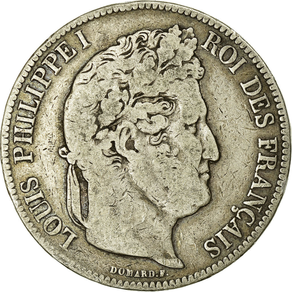 Monnaie, France, Louis-Philippe, 5 Francs, 1841, Rouen, TB, Argent, Gadoury:678