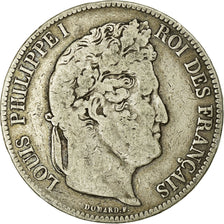 Monnaie, France, Louis-Philippe, 5 Francs, 1841, Rouen, TB, Argent, Gadoury:678
