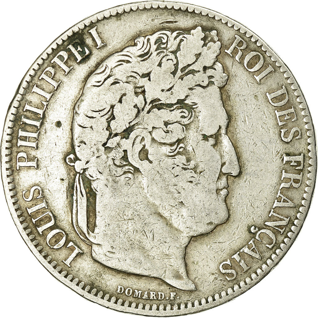 Coin, France, Louis-Philippe, 5 Francs, 1841, Lille, VF(20-25), Silver
