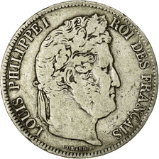Coin, France, Louis-Philippe, 5 Francs, 1841, Lille, VF(20-25), Silver