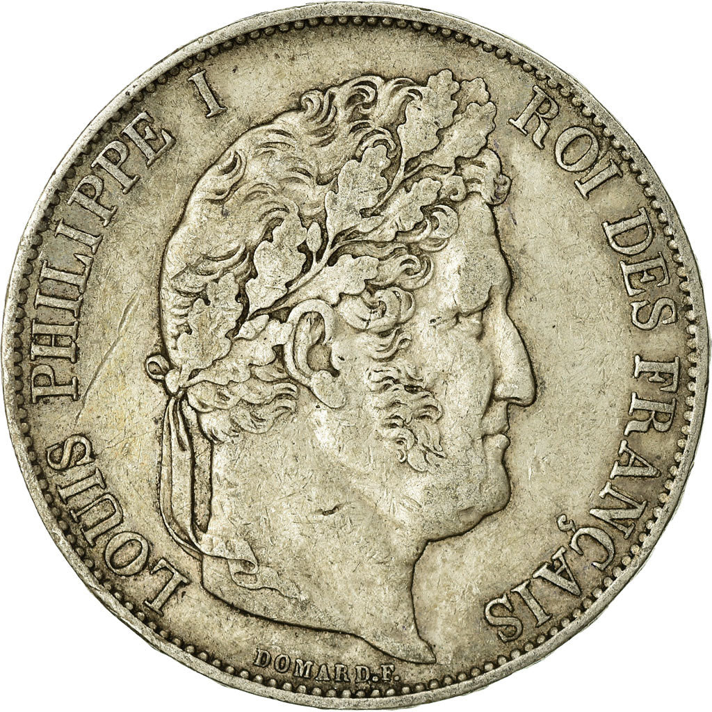 Münze, Frankreich, Louis-Philippe, 5 Francs, 1848, Strasbourg, S, Silber