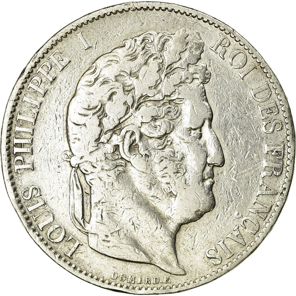 Monnaie, France, Louis-Philippe, 5 Francs, 1848, Strasbourg, TB, Argent