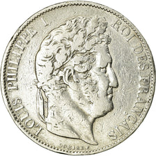 Monnaie, France, Louis-Philippe, 5 Francs, 1848, Strasbourg, TB, Argent