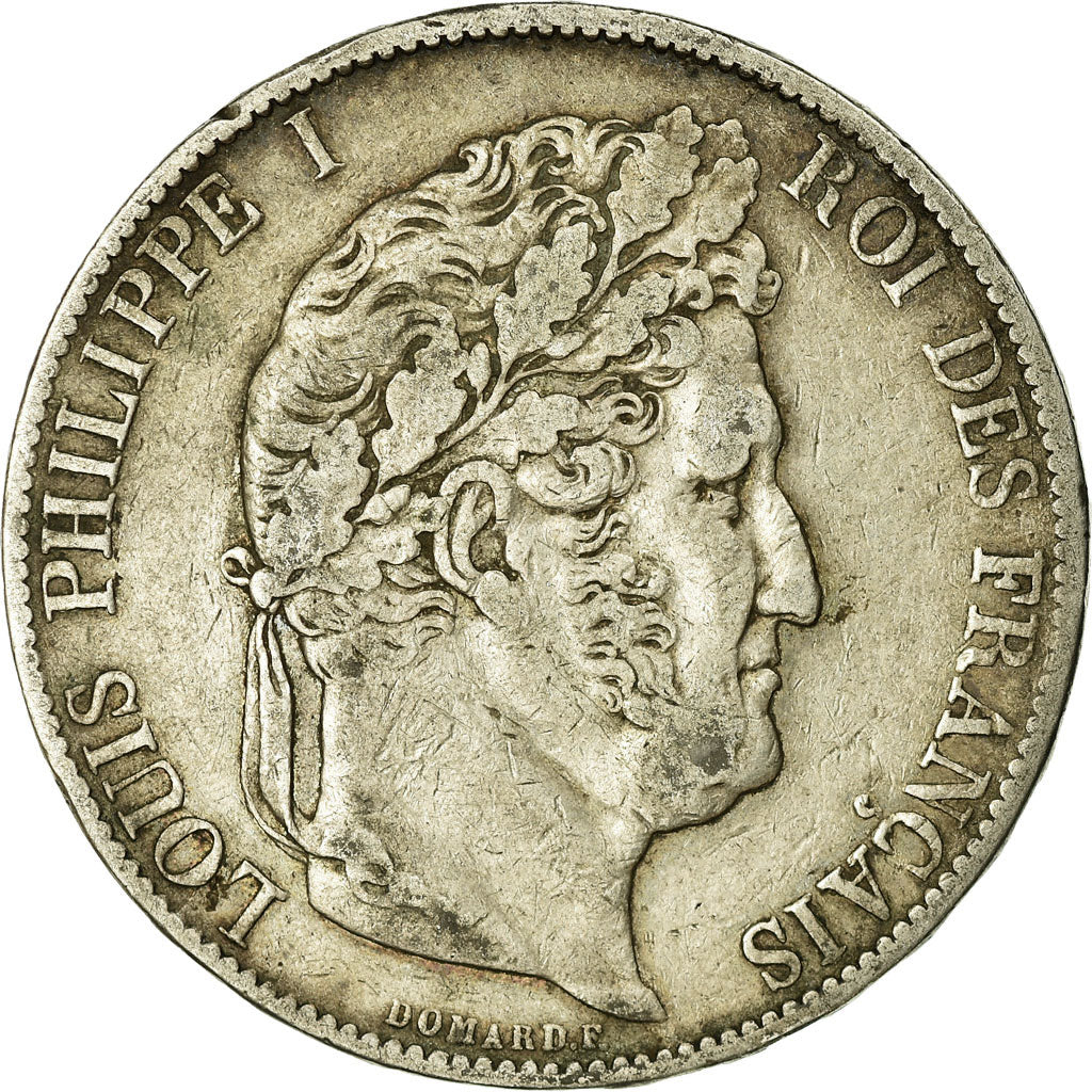 Monnaie, France, Louis-Philippe, 5 Francs, 1848, Strasbourg, TB+, Argent