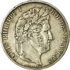 Monnaie, France, Louis-Philippe, 5 Francs, 1848, Strasbourg, TB+, Argent