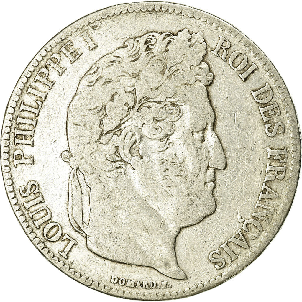 Coin, France, Louis-Philippe, 5 Francs, 1838, Paris, VF(20-25), Silver