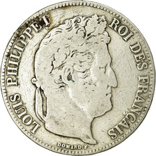 Coin, France, Louis-Philippe, 5 Francs, 1838, Rouen, VF(20-25), Silver