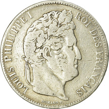 Monnaie, France, Louis-Philippe, 5 Francs, 1838, Strasbourg, TB, Argent