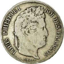 Moneta, Francia, Louis-Philippe, 5 Francs, 1838, Marseille, MB, Argento