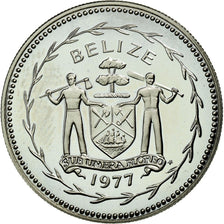 Coin, Belize, 25 Cents, 1977, MS(65-70), Copper-nickel, KM:49