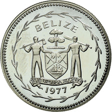 Moneta, Belize, 25 Cents, 1977, FDC, Rame-nichel, KM:49