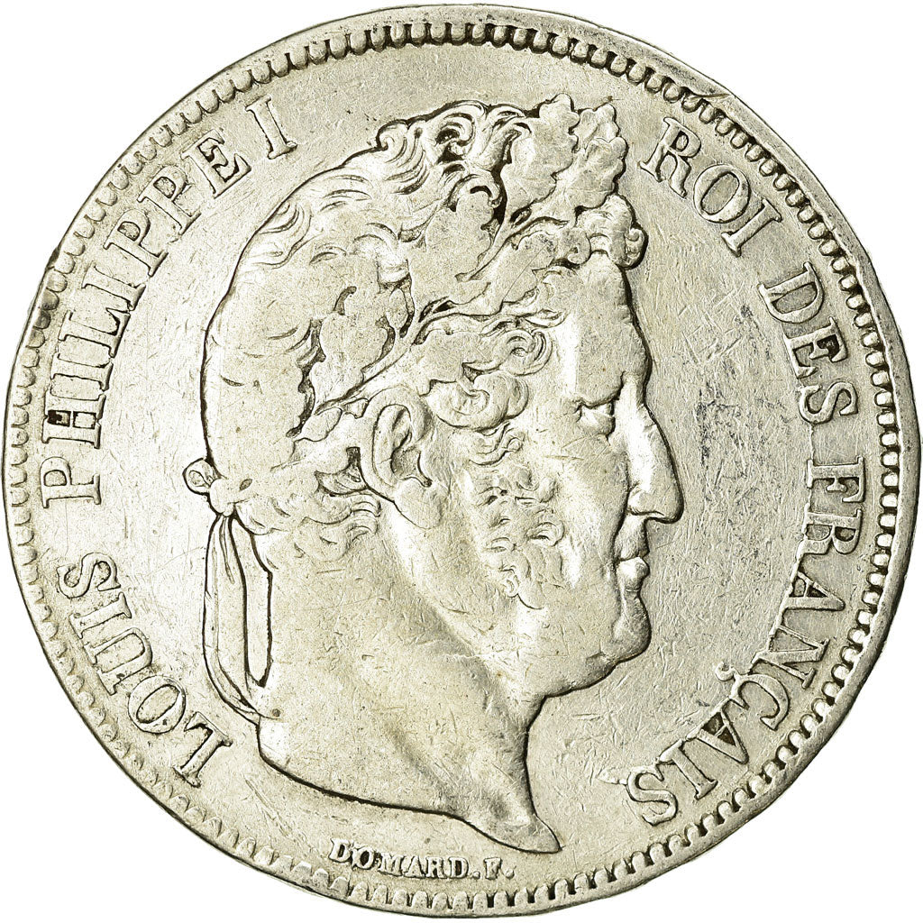 Monnaie, France, Louis-Philippe, 5 Francs, 1838, Marseille, TB, Argent