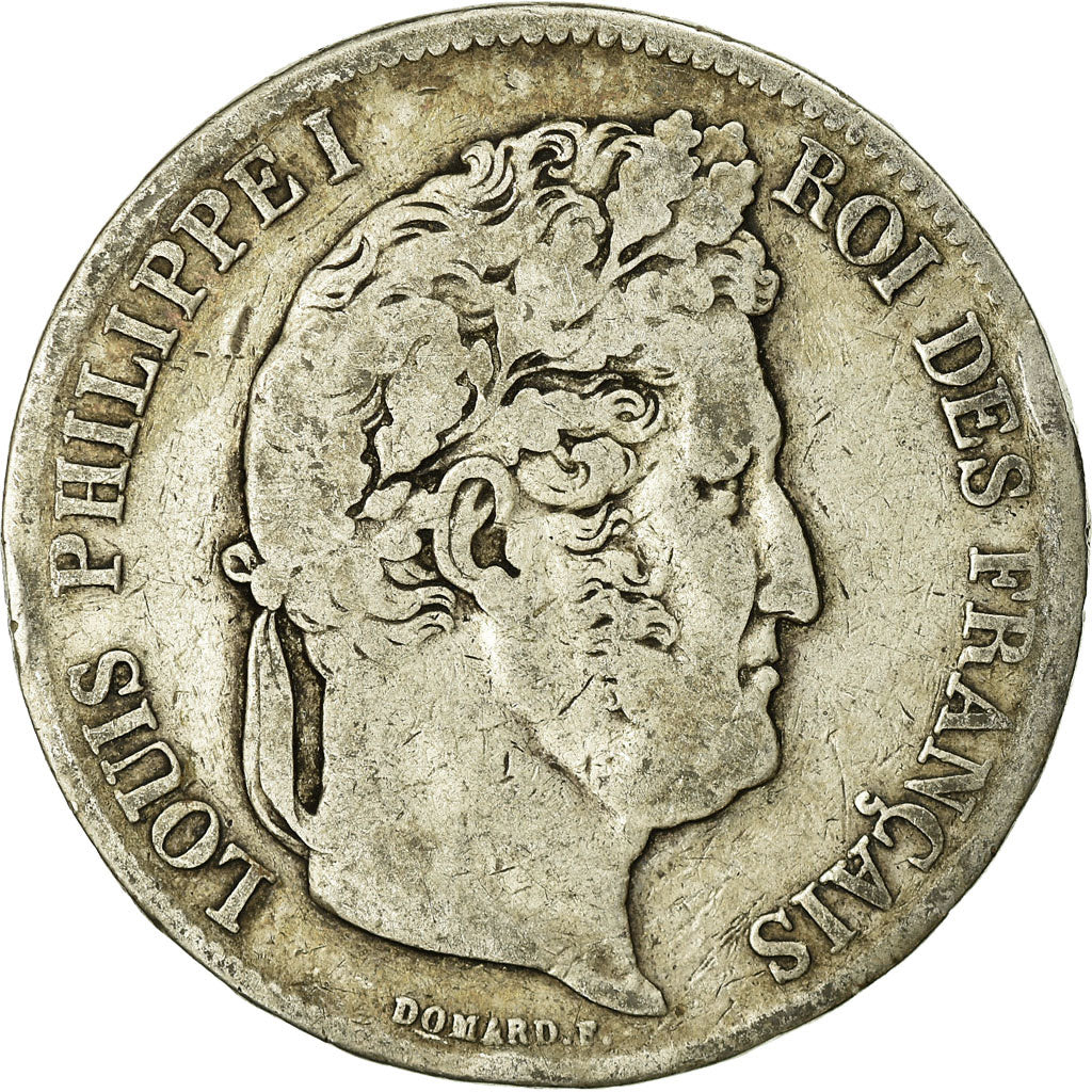 Coin, France, Louis-Philippe, 5 Francs, 1838, Lille, VF(20-25), Silver