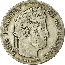 Coin, France, Louis-Philippe, 5 Francs, 1838, Lille, VF(20-25), Silver