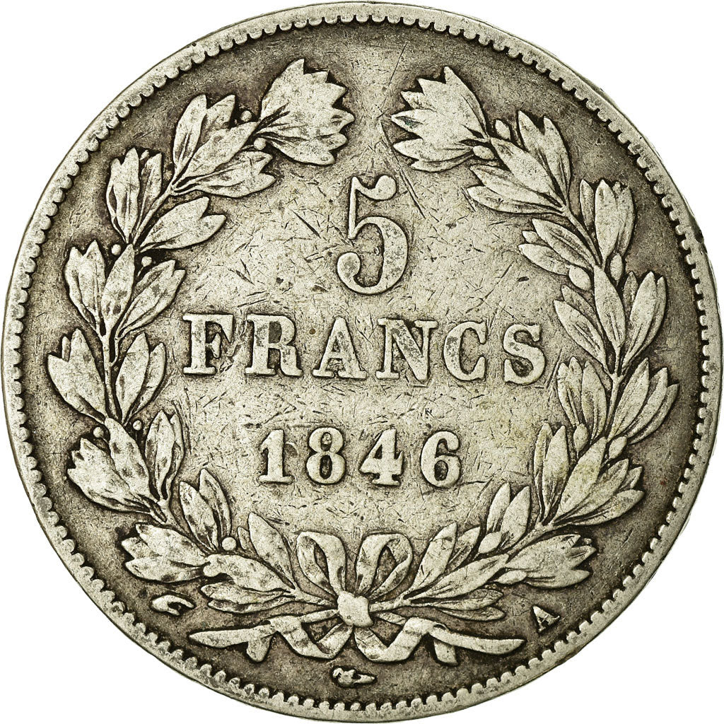 Monnaie, France, Louis-Philippe, 5 Francs, 1846, Paris, TB, Argent