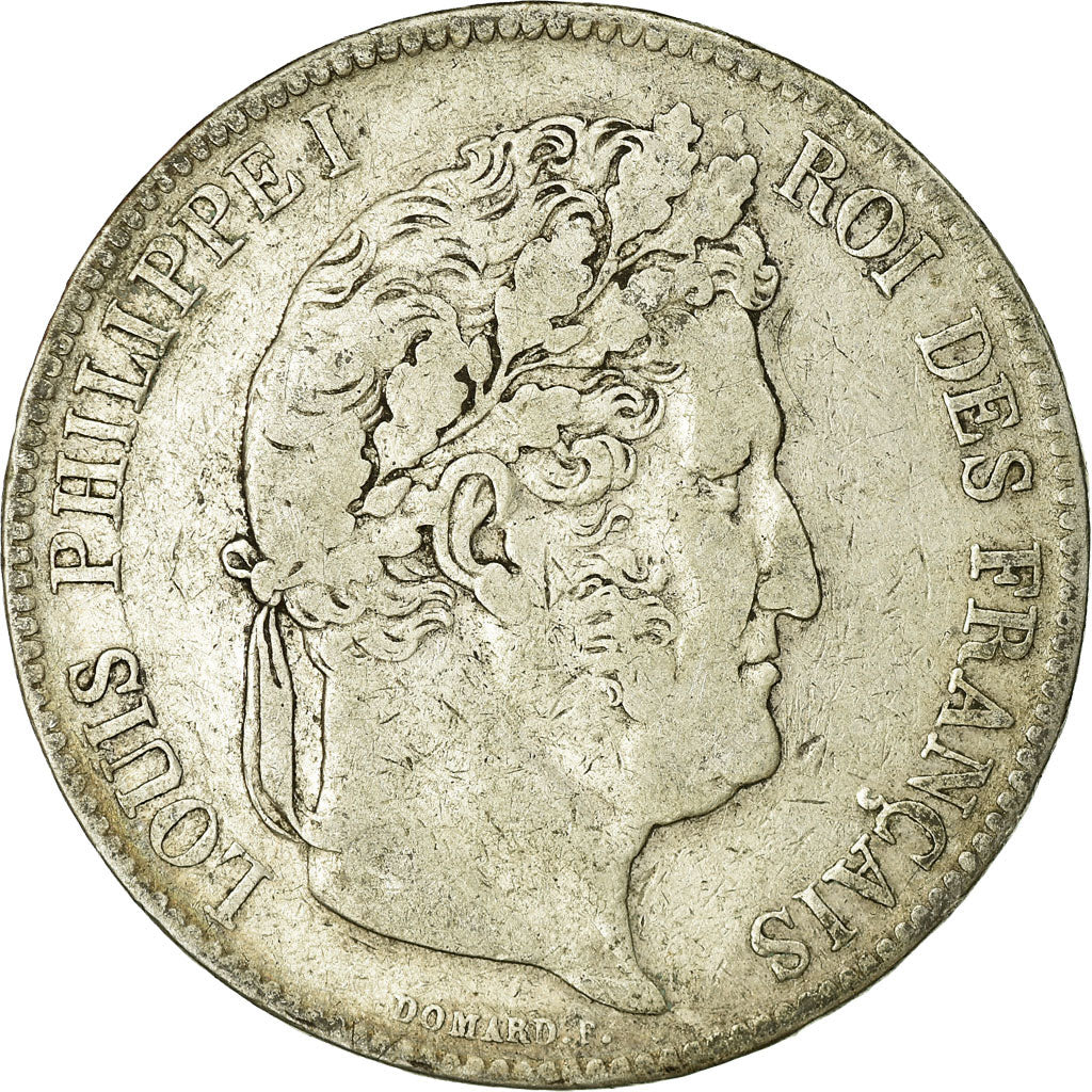 Coin, France, Louis-Philippe, 5 Francs, 1838, Lille, VF(20-25), Silver