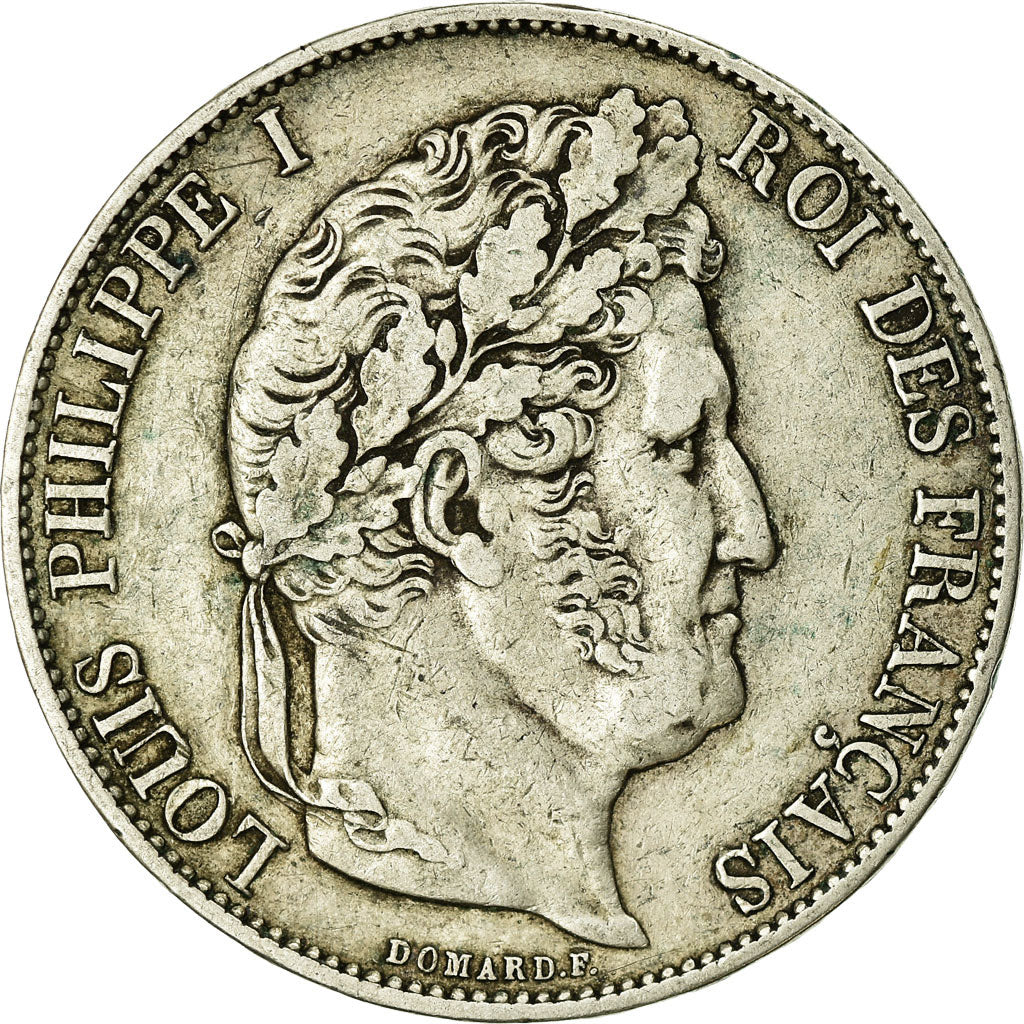 Moneta, Francia, Louis-Philippe, 5 Francs, 1846, Paris, MB+, Argento, KM:749.1