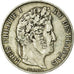 Moneta, Francia, Louis-Philippe, 5 Francs, 1846, Paris, MB+, Argento, KM:749.1