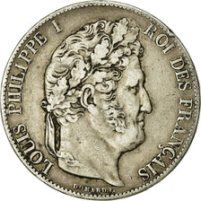 Moneta, Francia, Louis-Philippe, 5 Francs, 1846, Paris, MB+, Argento, KM:749.1