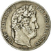 Moneta, Francia, Louis-Philippe, 5 Francs, 1846, Paris, MB+, Argento, KM:749.1