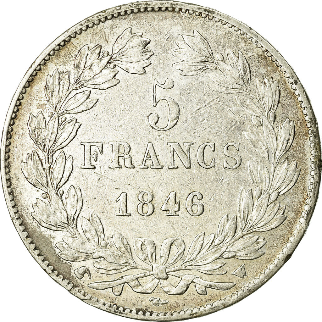 Coin, France, Louis-Philippe, 5 Francs, 1846, Lille, EF(40-45), Silver
