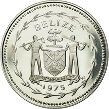 Coin, Belize, 50 Cents, 1975, MS(65-70), Silver, KM:50a