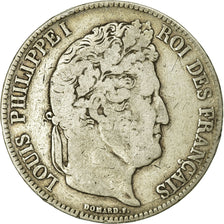 Coin, France, Louis-Philippe, 5 Francs, 1835, Rouen, VF(20-25), Silver