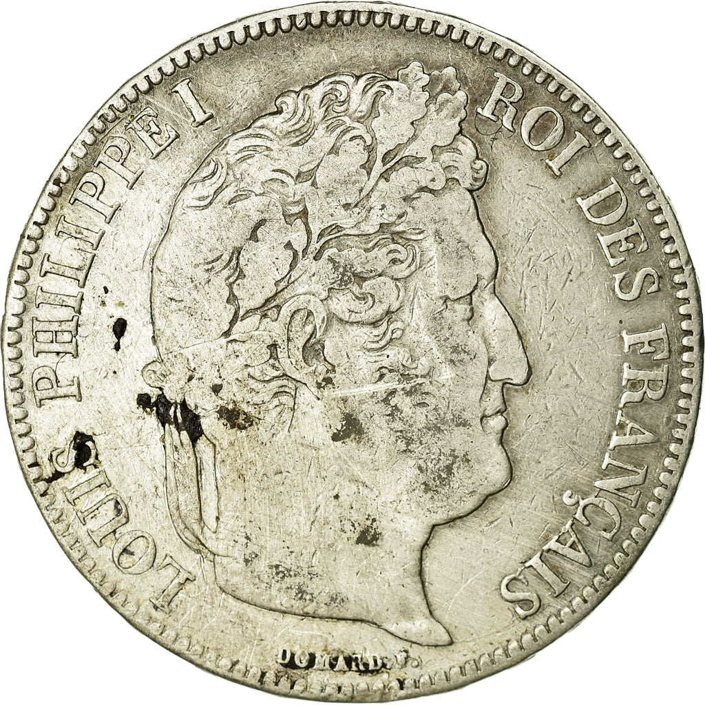 Münze, Frankreich, Louis-Philippe, 5 Francs, 1835, Paris, S, Silber, KM:749.1