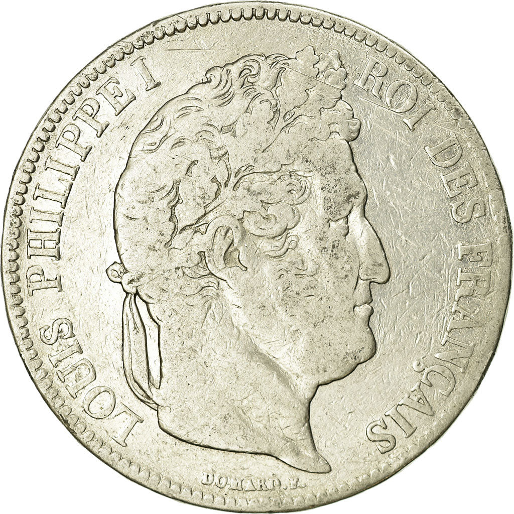 Monnaie, France, Louis-Philippe, 5 Francs, 1835, Paris, TB, Argent, Gadoury:678
