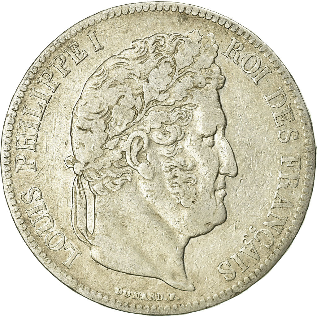 Coin, France, Louis-Philippe, 5 Francs, 1835, Paris, VF(20-25), Silver