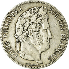 Moneta, Francia, Louis-Philippe, 5 Francs, 1835, Bordeaux, MB, Argento