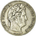 Moneta, Francia, Louis-Philippe, 5 Francs, 1835, Bordeaux, MB, Argento