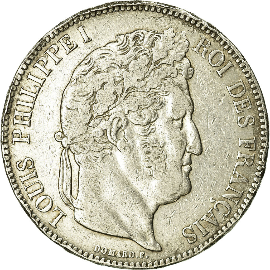 Coin, France, Louis-Philippe, 5 Francs, 1835, Bordeaux, VF(30-35), Silver