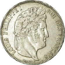 Coin, France, Louis-Philippe, 5 Francs, 1835, Bordeaux, VF(30-35), Silver