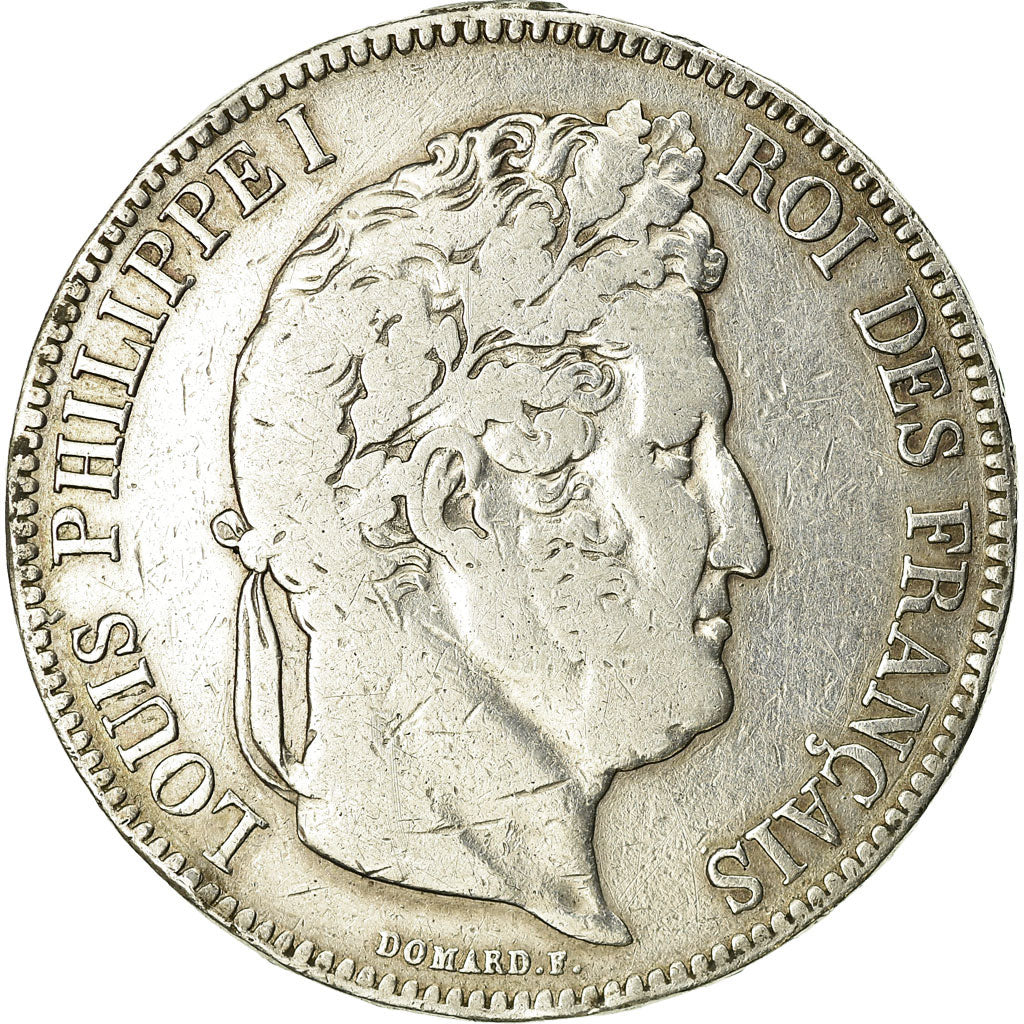 Coin, France, Louis-Philippe, 5 Francs, 1835, Lille, VF(20-25), Silver