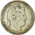 Moeda, França, Louis-Philippe, 5 Francs, 1835, Lyon, F(12-15), Prata, KM:749.4