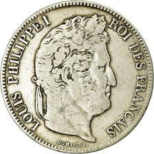 Coin, France, Louis-Philippe, 5 Francs, 1835, Lyon, VF(20-25), Silver, KM:749.4