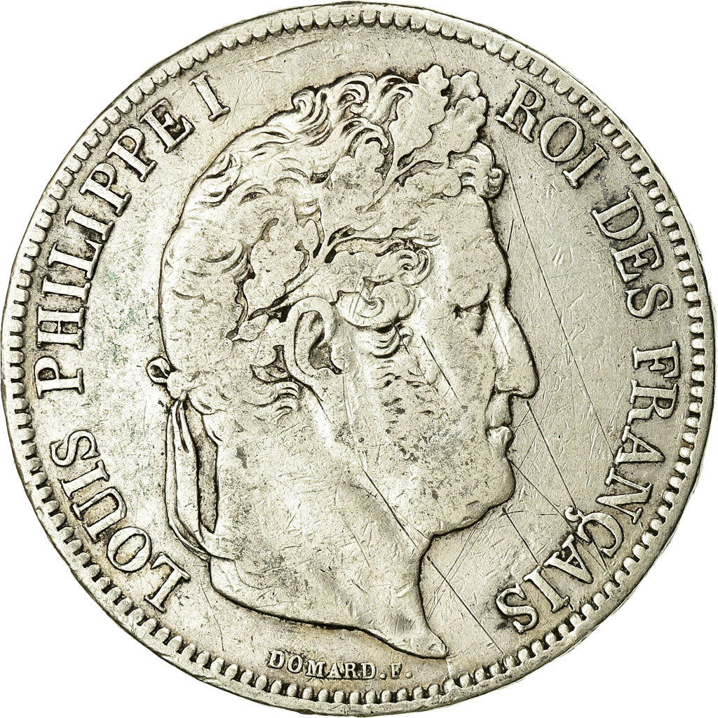 Monnaie, France, Louis-Philippe, 5 Francs, 1835, Marseille, TB, Argent
