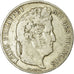 Moeda, França, Louis-Philippe, 5 Francs, 1837, Lille, VF(20-25), Prata